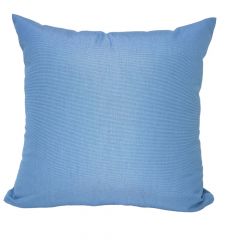 Outdoor Sunbrella RAIN Canvas Air Blue Waterproof Fabric Throw Pillow