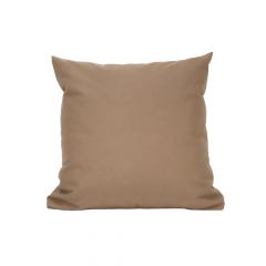 Outdoor Sunbrella RAIN Canvas Cocoa Waterproof Fabric Throw Pillow