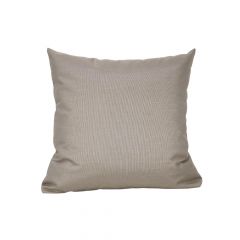 Outdoor Sunbrella RAIN Canvas Taupe Waterproof Fabric Throw Pillow