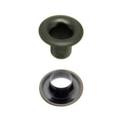 DOT® Sheet Metal Grommet with Neck Washer #00 (20-007N0001611XG) Government Black Brass 3/16" 1-gross (144)