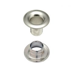 DOT® Sheet Metal Grommet with Neck Washer #4 Nickel-Plated Brass 1/2" 1-gross (144)