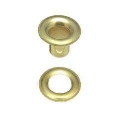 DOT® Sheet Metal Grommet with Plain Washer #3 (20-0070350001XG) Brass 7/16" 1-gross (144)