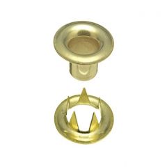 DOT® Sheet Metal Grommet with Tooth Washer #2 (20-007T250001XG) Brass 3/8" 1-gross (144)