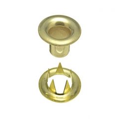 DOT® Sheet Metal Grommet with Tooth Washer #4 Brass 1/2" 1-gross (144)