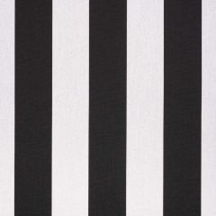 Sunbrella Beaufort Black / White 6 Bar 5704-0000 46-Inch Awning / Marine Fabric
