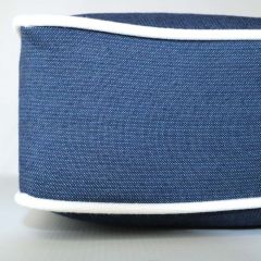 Sunbrella Spectrum Indigo Indoor / Outdoor Patio Back Cushion Cover 18 x 10 x 4 with welt (quick ship)