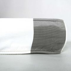 Sunbrella Yacht Stripe Charcoal Indoor / Outdoor Chaise Patio Cushion Cover 36.5 x 20.5 x 3 (quick ship)