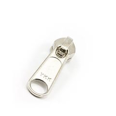 YYK Ziplon #5CNDFL Metal Sliders Non-Locking Long Single Pull Nickel Plated