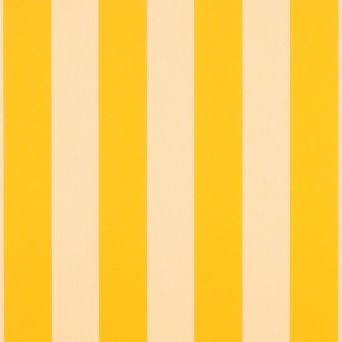 Sunbrella Beaufort Yellow / White 6 Bar 5702-0000 46-Inch Awning / Marine Fabric