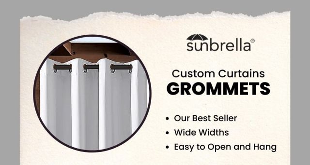 Grommet Custom Outdoor Curtains with Sunbrella
