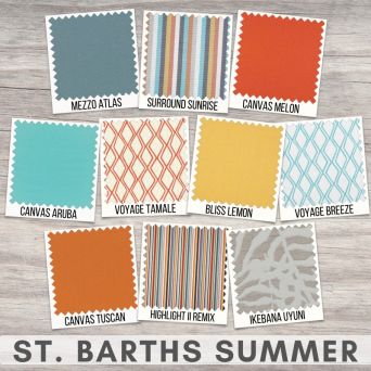 Sunbrella Sample Pack - St Barths Summer