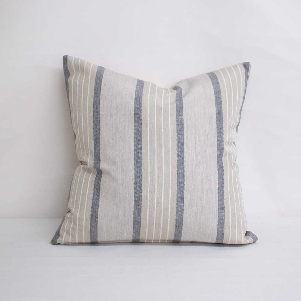 Black Ticking Stripe Throw Pillow Cover 18x18