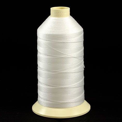 Coats Ultra Dee Polyester Thread Soft Non Bonded Gral Anti-Static Finish  Size 138 (#12) White (1 Each is 16oz)