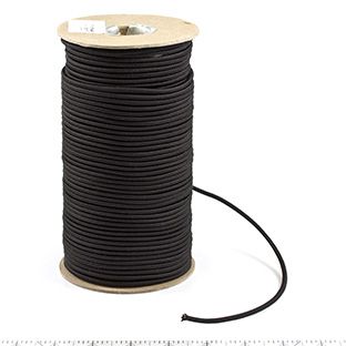 Patio Lane Nylon Elastic Cord #16448 Black 1/8 inches (300 feet)
