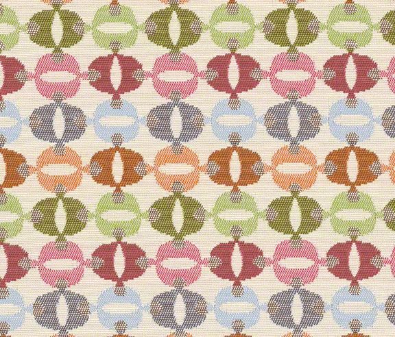CF Stinson Spindles Fig Eggplant & Seafoam Green Contemporary Upholstery Fabric 