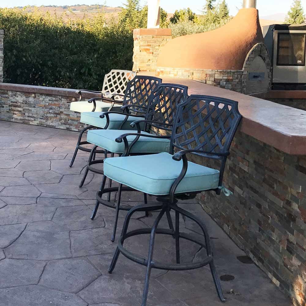 Custom Outdoor Barstool Cushions