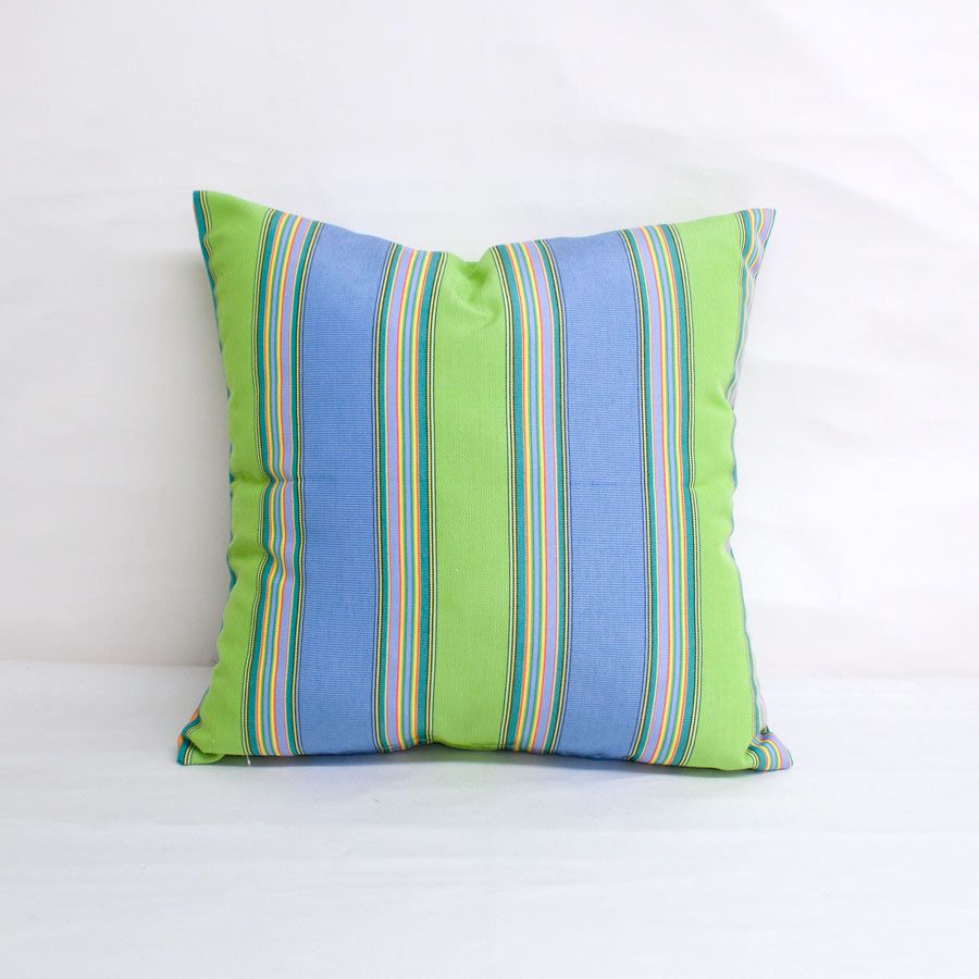 Green and navy online outdoor pillows
