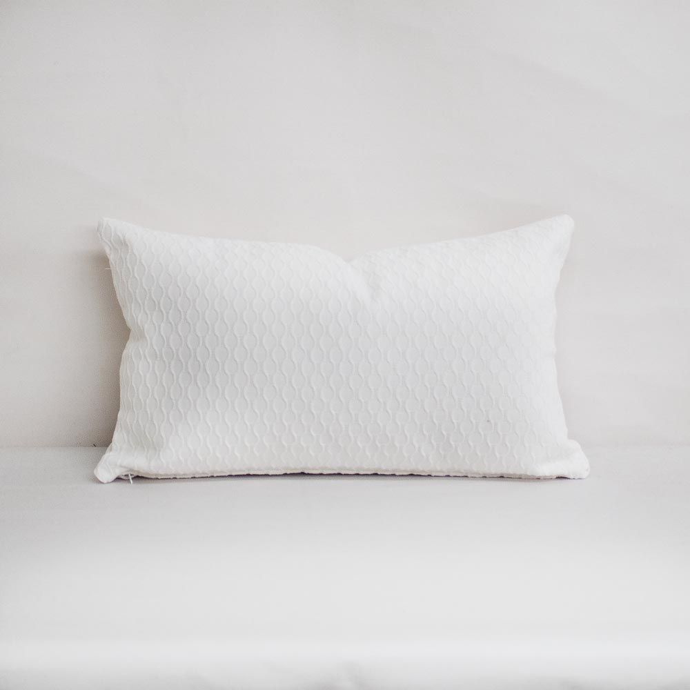 REAGAN Indoor/outdoor White Woven Pillow Cover White Pillow Waterproof  Pillow Porch Pillow Outdoor Lumbar Pillowwhite Outdoor Pillow 