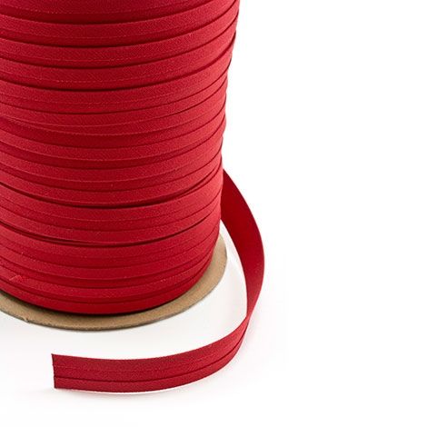 1/4 Inch Double Fold Bias Tape Continuous Bulk Bias Tape (Rubber Red 6  Yards)