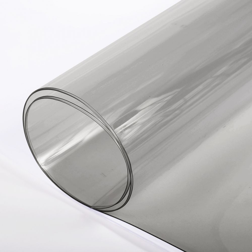 20 gauge CLEAR PLASTIC SHEETING ROLL / PVC VINYL~ SUPER CLEAR 54 x 10 yds