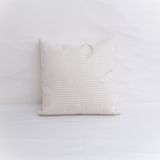 Indoor/Outdoor Sunbrella Houndstooth Ivory - 18x18 Vertical Stripes Throw Pillow