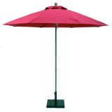 East Coast 9ft Octagon Aluminum Market Umbrella Double Pulley No Tilt with Fiberglass Ribs and Sunbrella Fabric