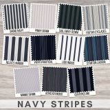 Sunbrella Sample Pack - Navy Stripes