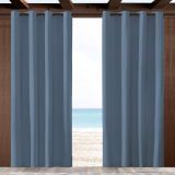 Sunbrella Proven Denim 40568-0007 Outdoor Curtain with Grommets