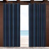 Sunbrella Stanton Lagoon 58001-0000 Outdoor Curtain with Grommets