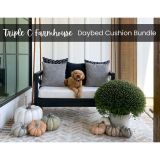 Curated Swing Bed Cushion Bundle - Triple C Farmhouse Set - Sunbrella Cushion Set