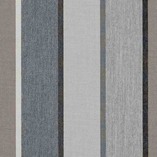 Sunbrella Canvas Quadri Grey SJA 3778 137 European Collection Upholstery  Fabric