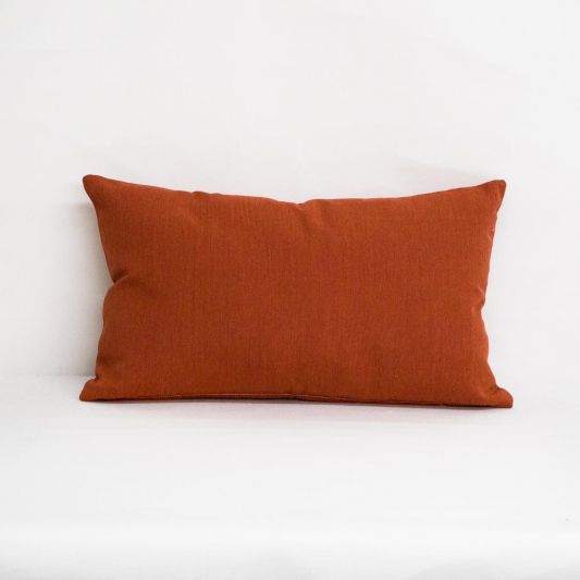 Buy Indoor Outdoor Sunbrella Canvas Brick 22x12 Throw Pillow