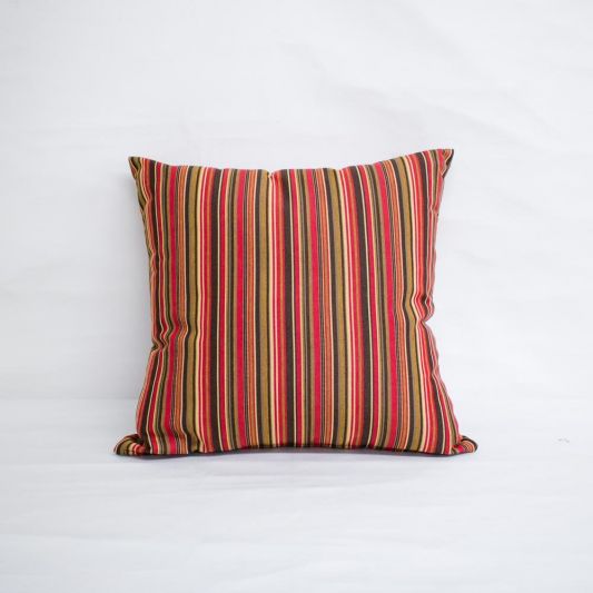 Buy Indoor/Outdoor Sunbrella Dorsett Cherry - 18x18 Vertical Stripes Throw  Pillow