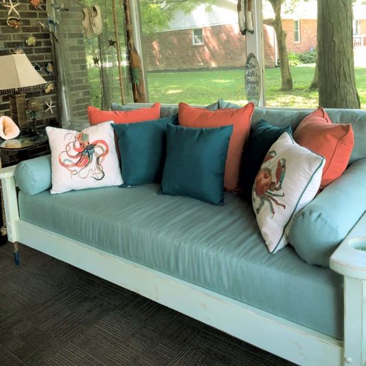 Sunbrella Custom Indoor / Outdoor Seat Cushions & Pillows (Recommended)