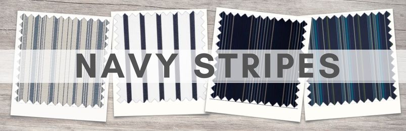 Sunbrella Navy Stripes Sample Pack