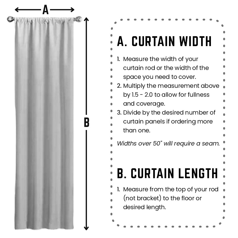 Custom Outdoor Curtains with Rod Pocket (Recommended)